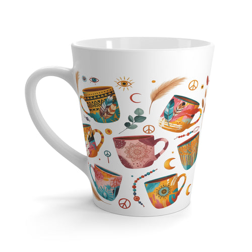 Bohemian Latte Mug 12 oz. | Colorful Ceramic Cup for Coffee Lovers, Artistic Tea Mug for Home Decor, Unique Gift for Tea Enthusiasts, Vibrant [...]