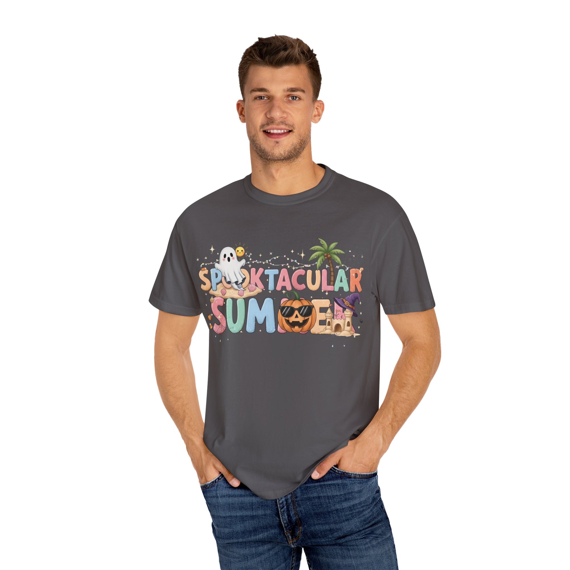 Spooktacular Summer T-shirt | Fun Halloween Tee, Unisex Graphic Shirt, Summer Party Outfit, Seasonal Gift, Festival Wear