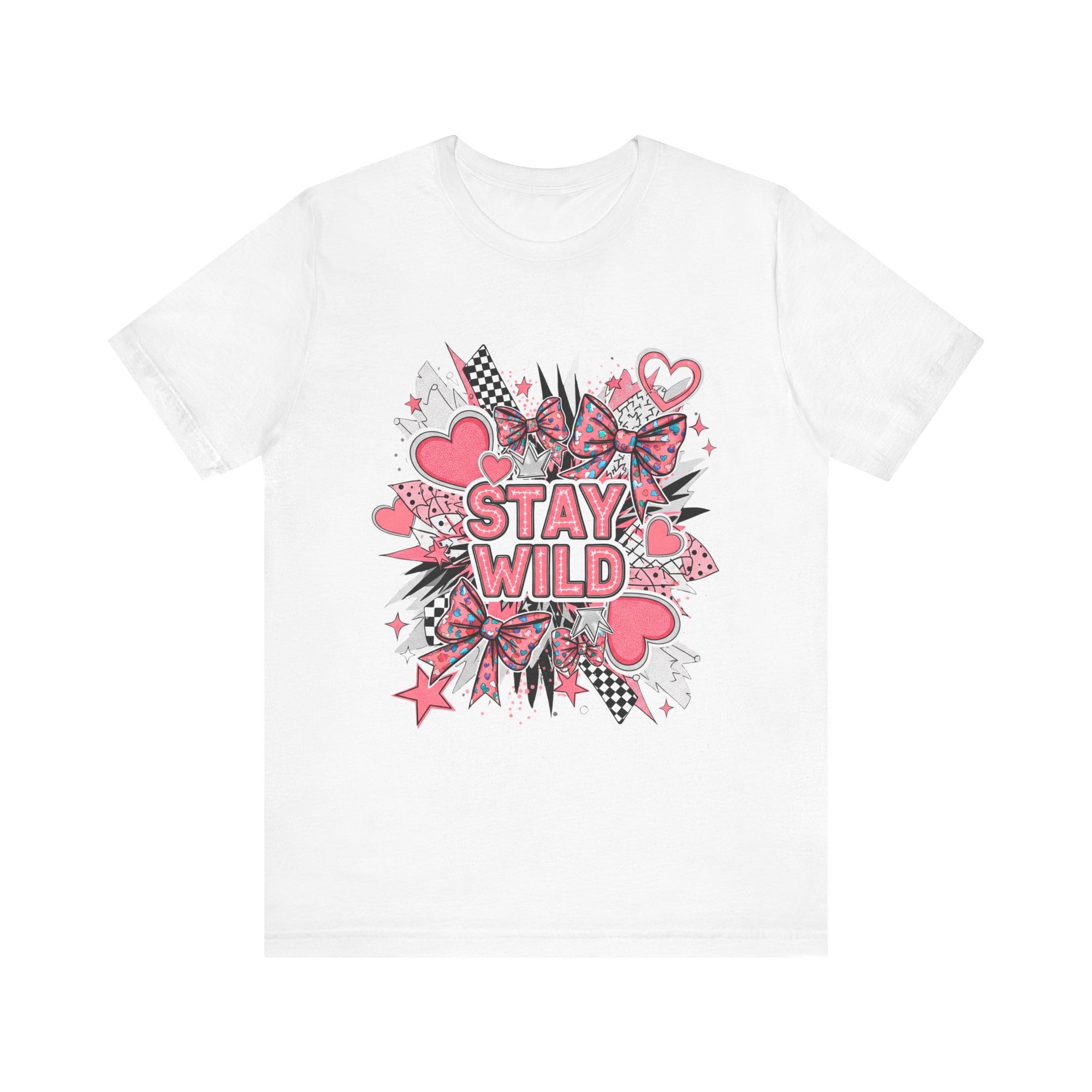 Stay Wild Pink Graphic Tee - Fun Unisex T-Shirt for Nature Lovers, Casual Wear, Outdoor Adventures, Birthday Gift, Everyday Style