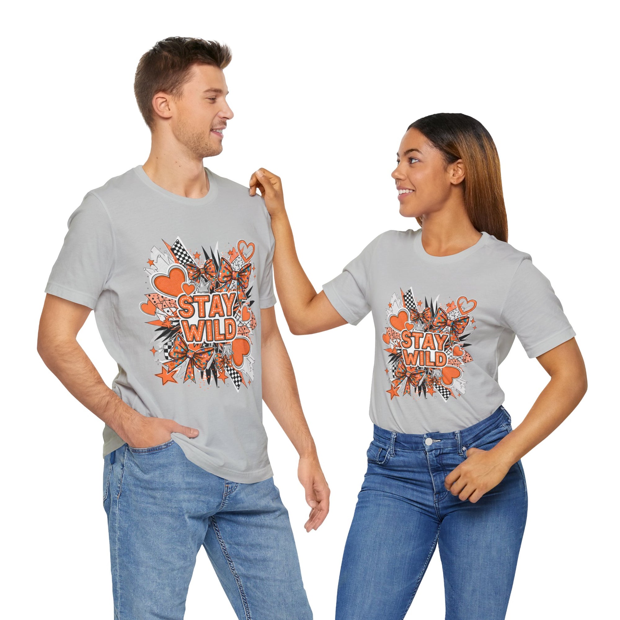 Stay Wild Chic Orange of Unisex Jersey Short Sleeve Tee
