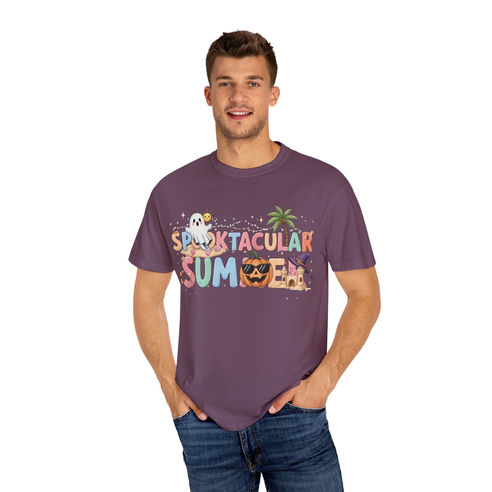 Spooktacular Summer T-shirt | Fun Halloween Tee, Unisex Graphic Shirt, Summer Party Outfit, Seasonal Gift, Festival Wear