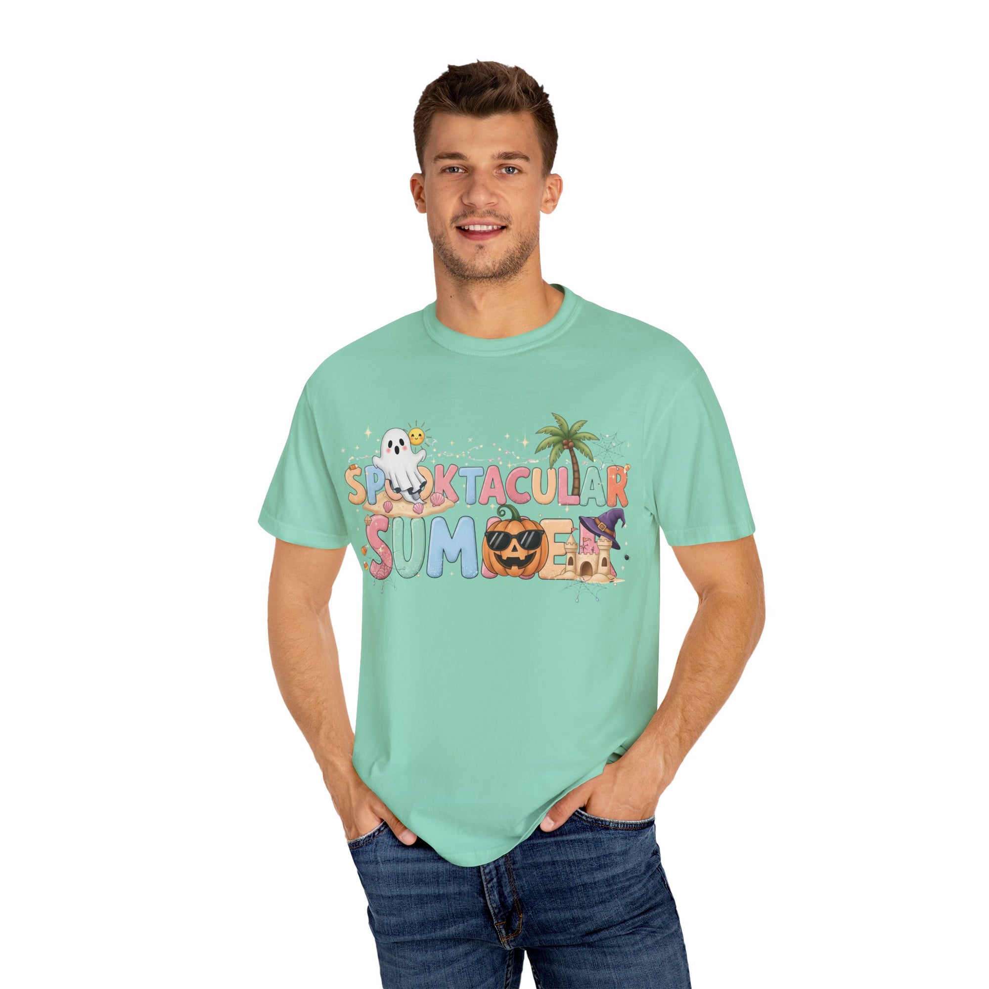 Spooktacular Summer T-shirt | Fun Halloween Tee, Unisex Graphic Shirt, Summer Party Outfit, Seasonal Gift, Festival Wear