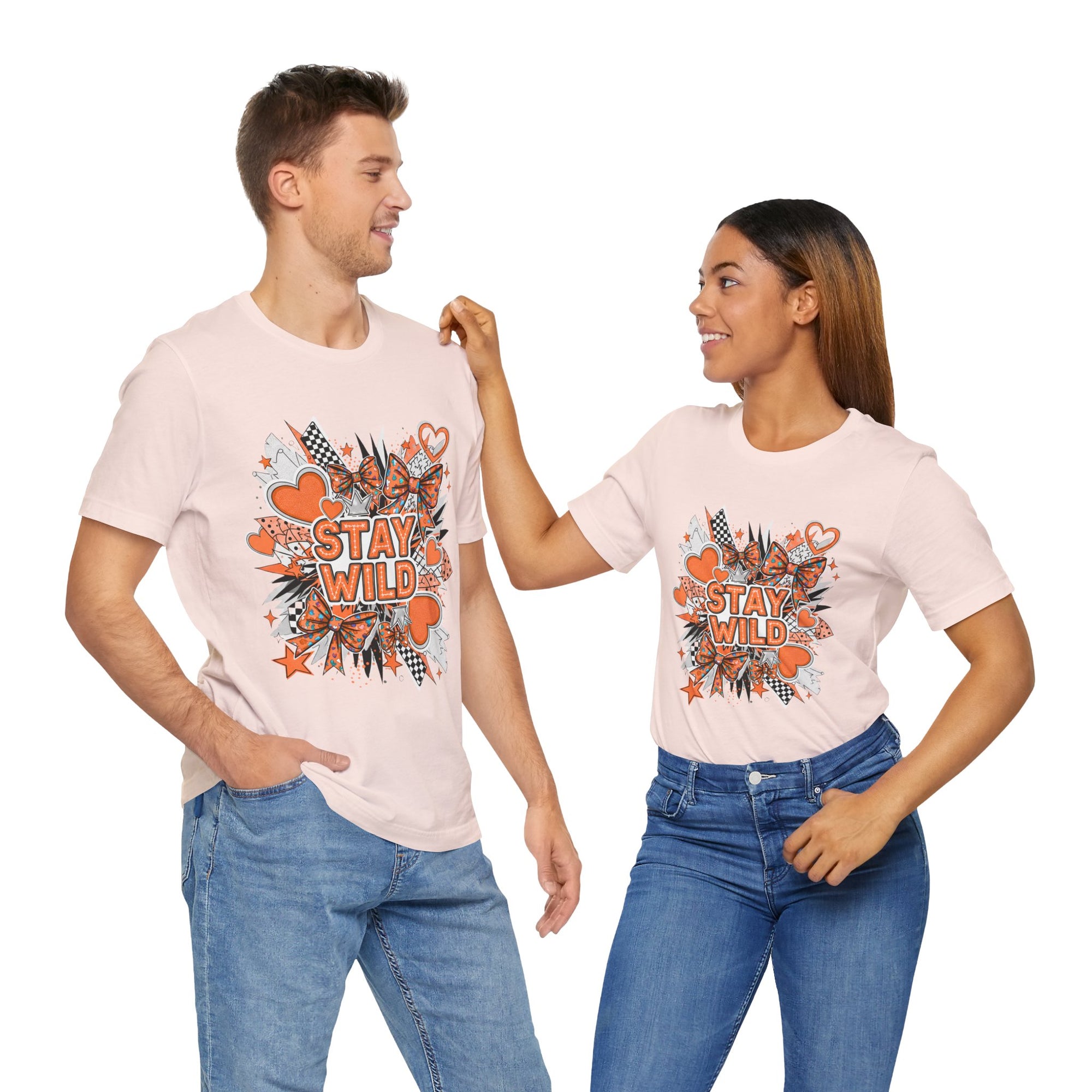 Stay Wild Chic Orange of Unisex Jersey Short Sleeve Tee