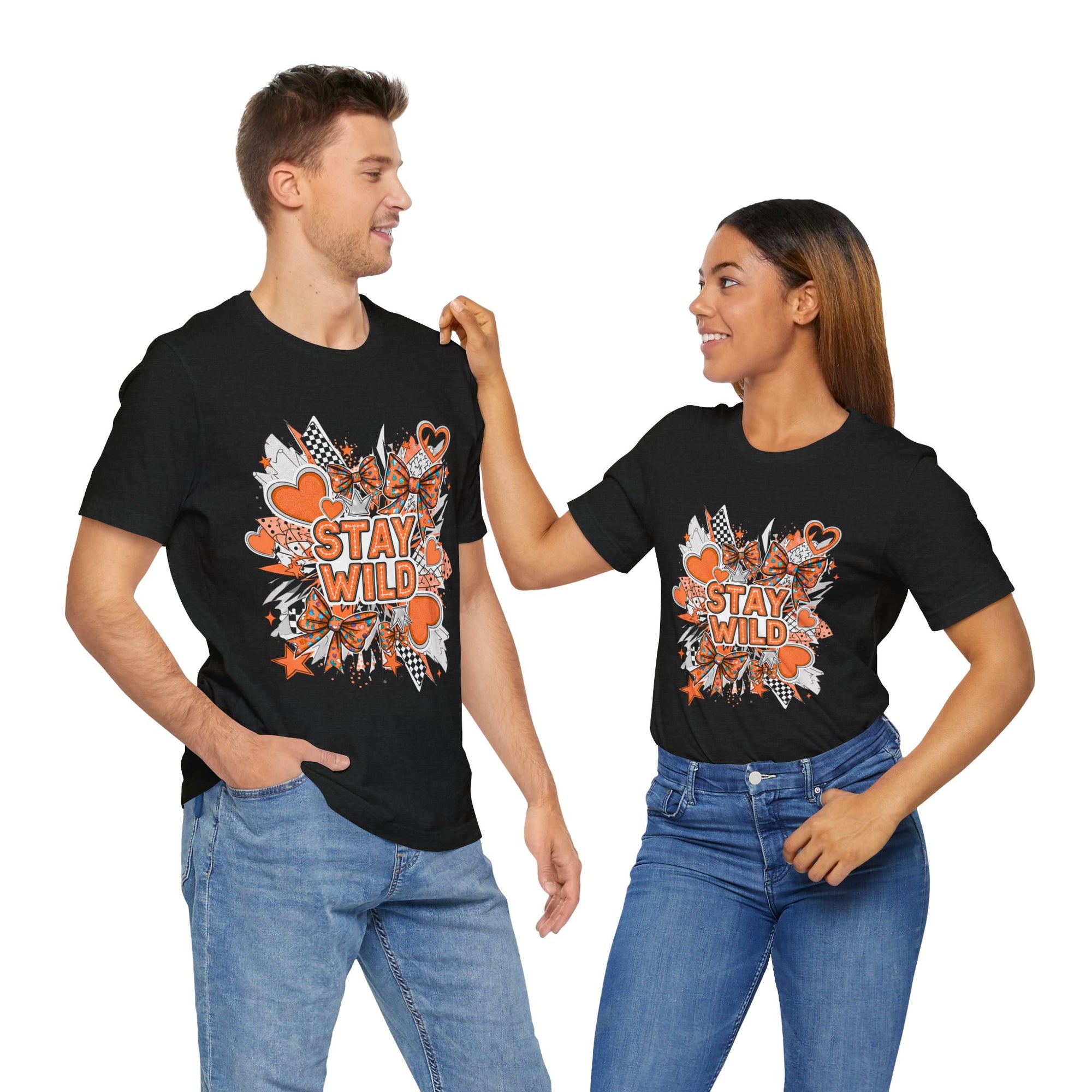 Stay Wild Chic Orange of Unisex Jersey Short Sleeve Tee