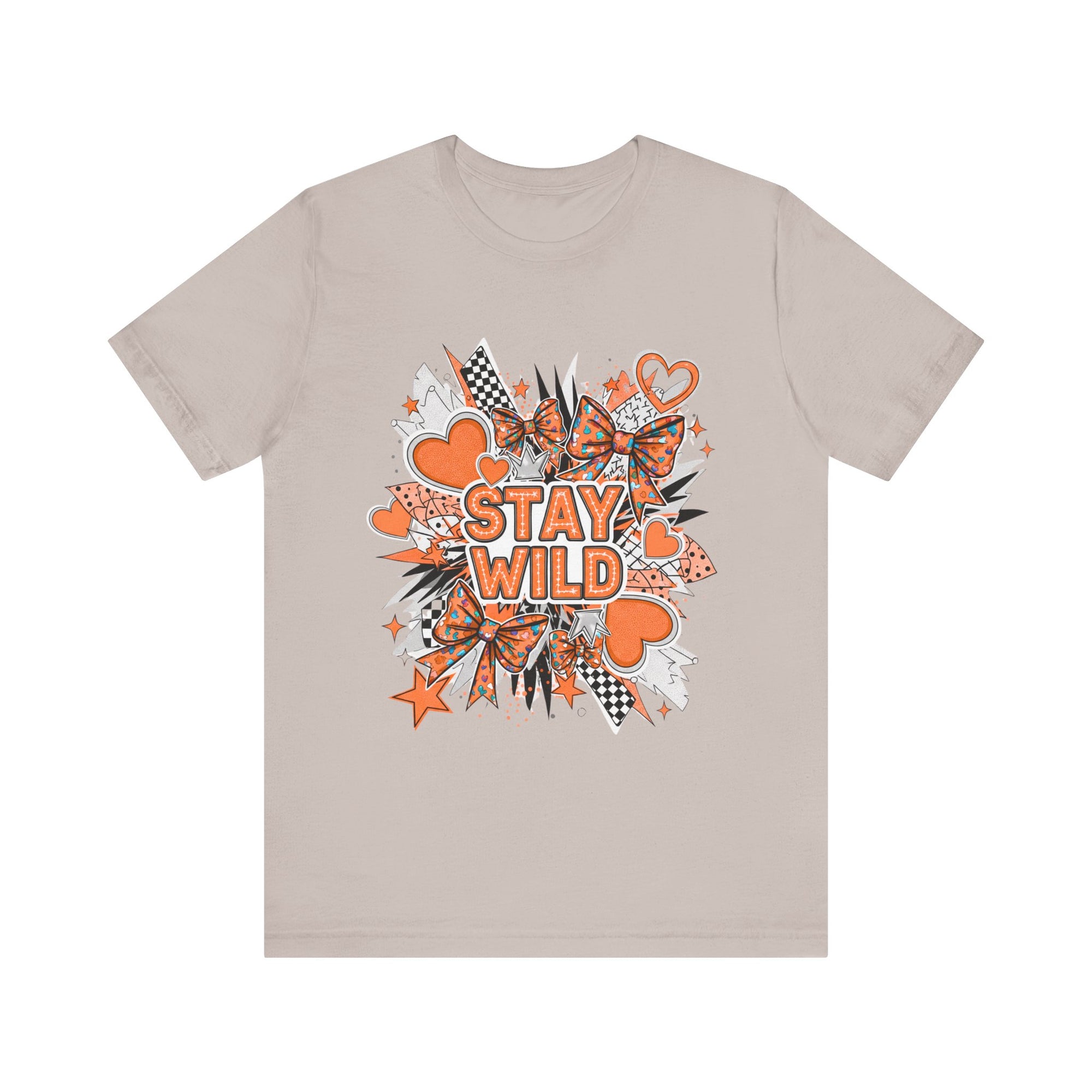 Stay Wild Chic Orange of Unisex Jersey Short Sleeve Tee