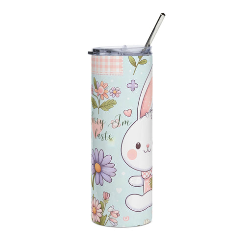 Cute Bunny Stainless Steel Tumbler - 20oz, Easter Gift, Spring