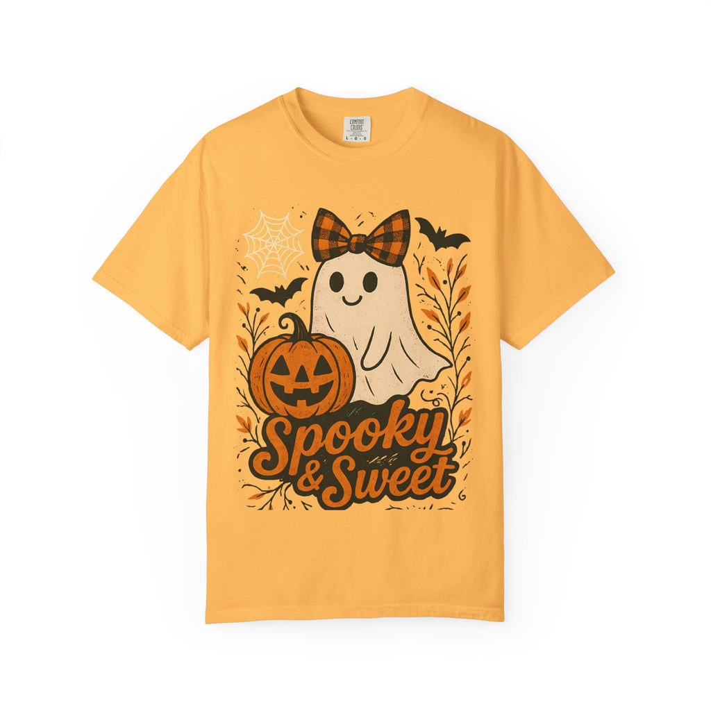 Spooky & Sweet Ghost T-Shirt | Unisex Halloween Tee, Cute Halloween Shirt, Fall Fashion, Pumpkin Graphic T-Shirt, Ghost Lover Gift