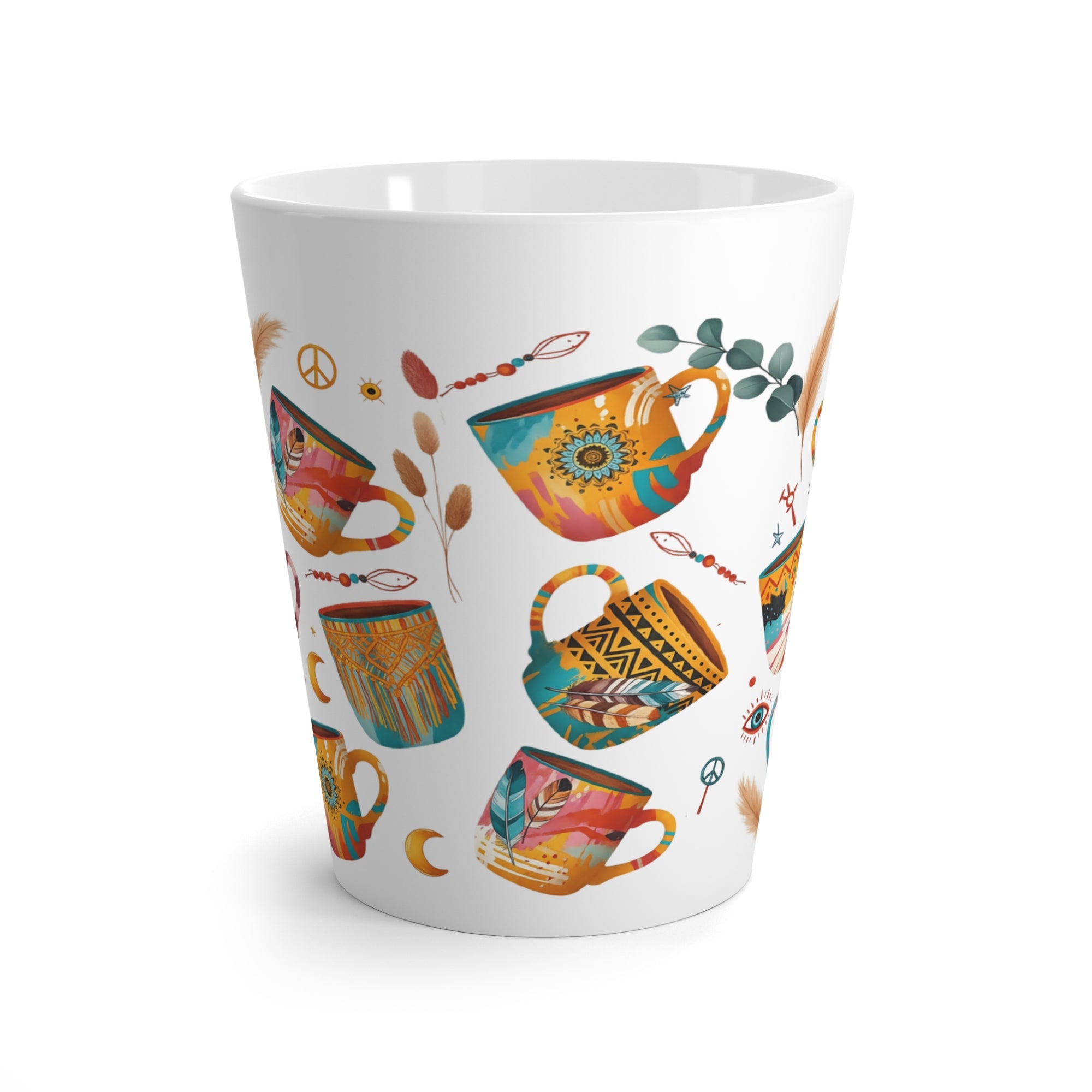 Bohemian Latte Mug 12 oz. | Colorful Ceramic Cup for Coffee Lovers, Artistic Tea Mug for Home Decor, Unique Gift for Tea Enthusiasts, Vibrant [...]