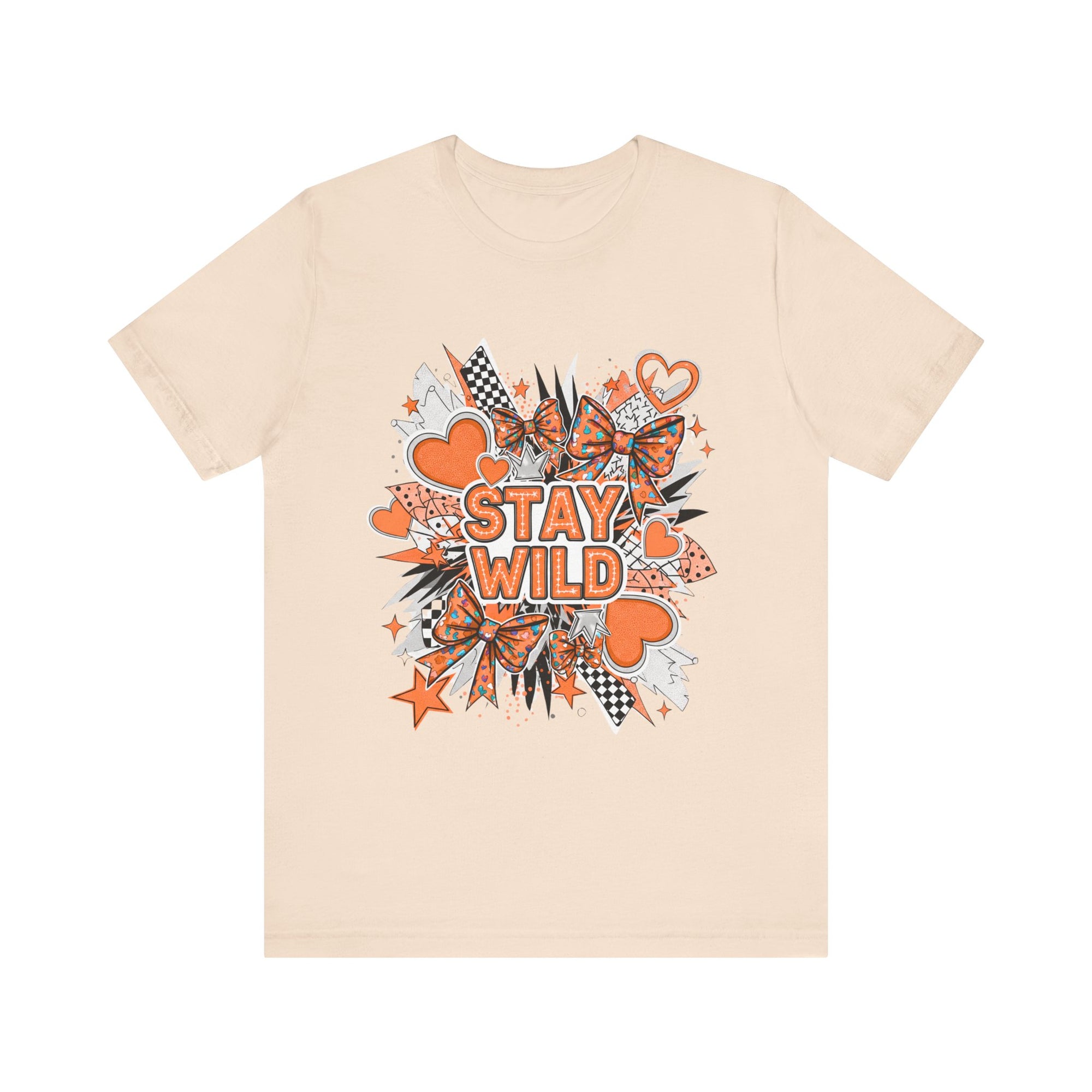 Stay Wild Chic Orange of Unisex Jersey Short Sleeve Tee