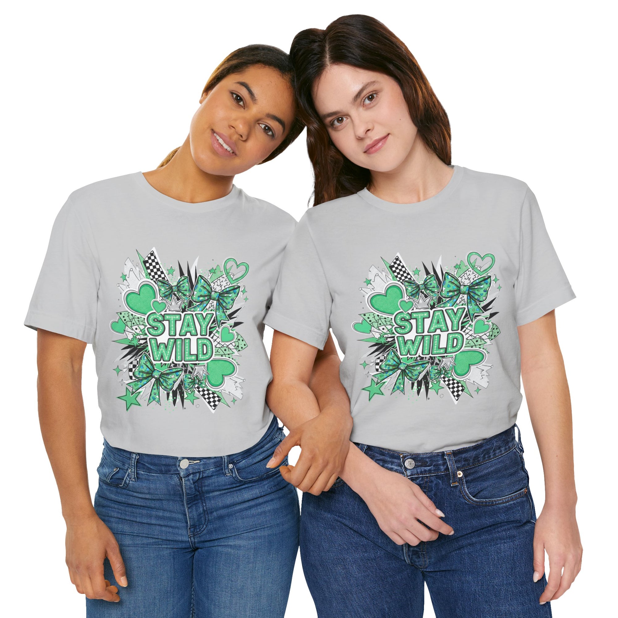 Stay Wild Chic Green of Unisex Jersey Short Sleeve Tee