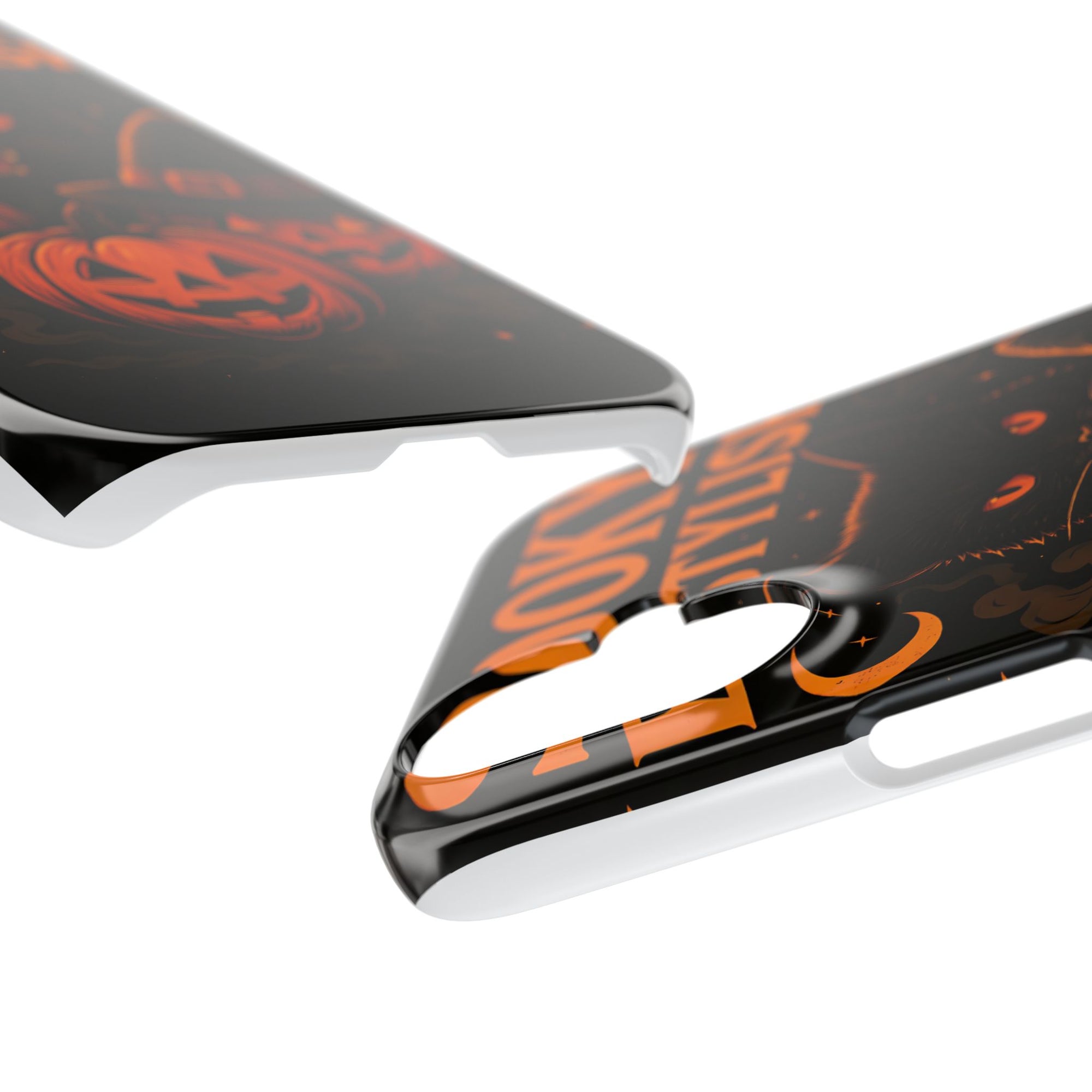 Halloween Cat Phone Case, Spooky Stylish Slim Cases, Fall Decor, Gift for Cat Lovers, Halloween Accessories