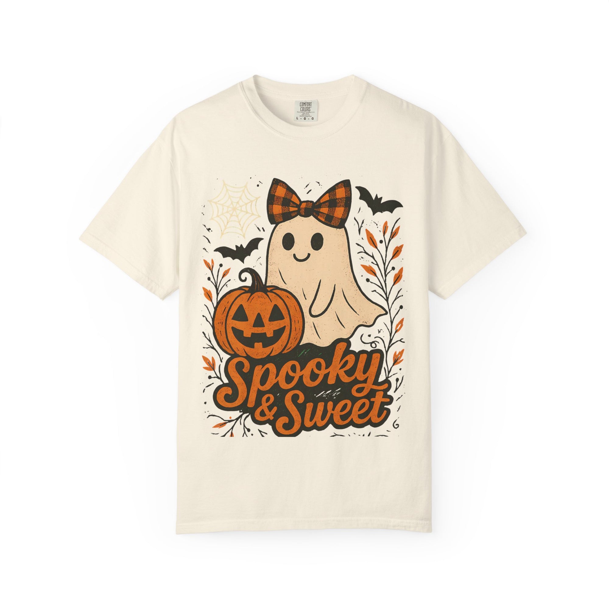 Spooky & Sweet Ghost T-Shirt | Unisex Halloween Tee, Cute Halloween Shirt, Fall Fashion, Pumpkin Graphic T-Shirt, Ghost Lover Gift