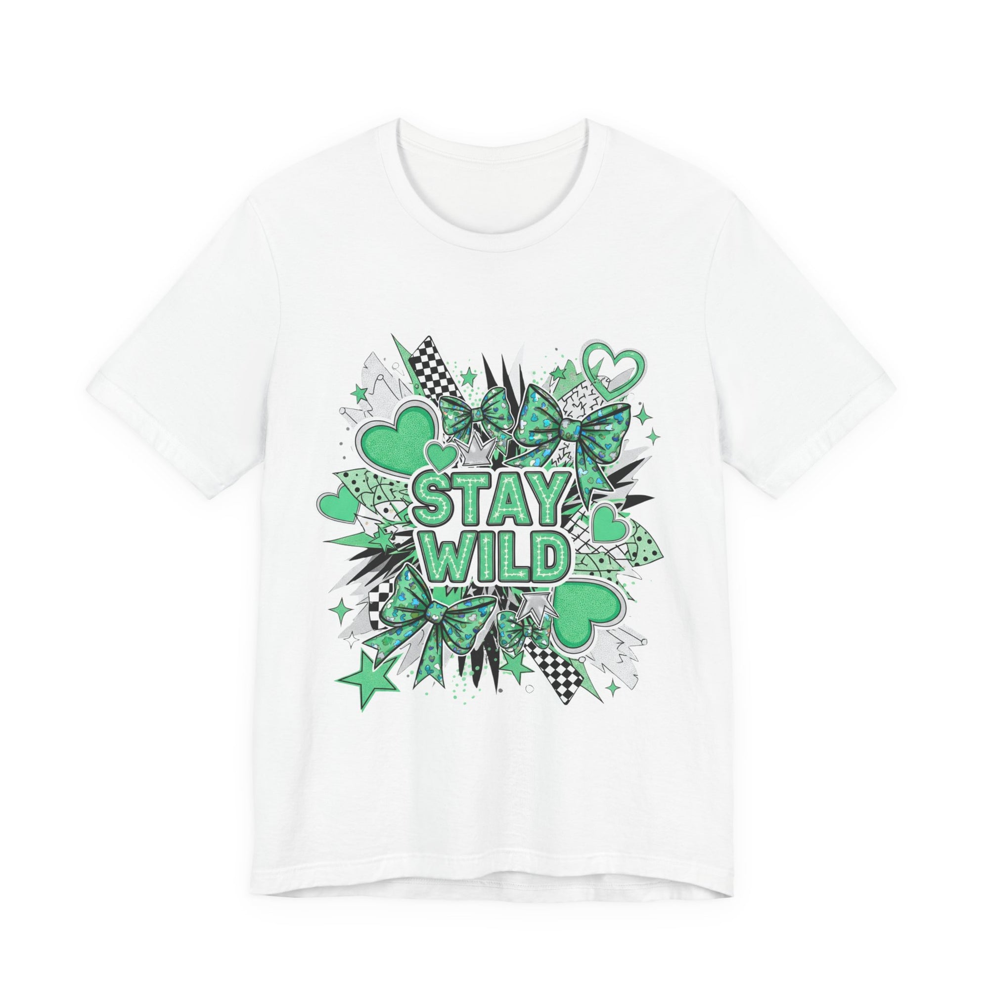 Stay Wild Chic Green of Unisex Jersey Short Sleeve Tee