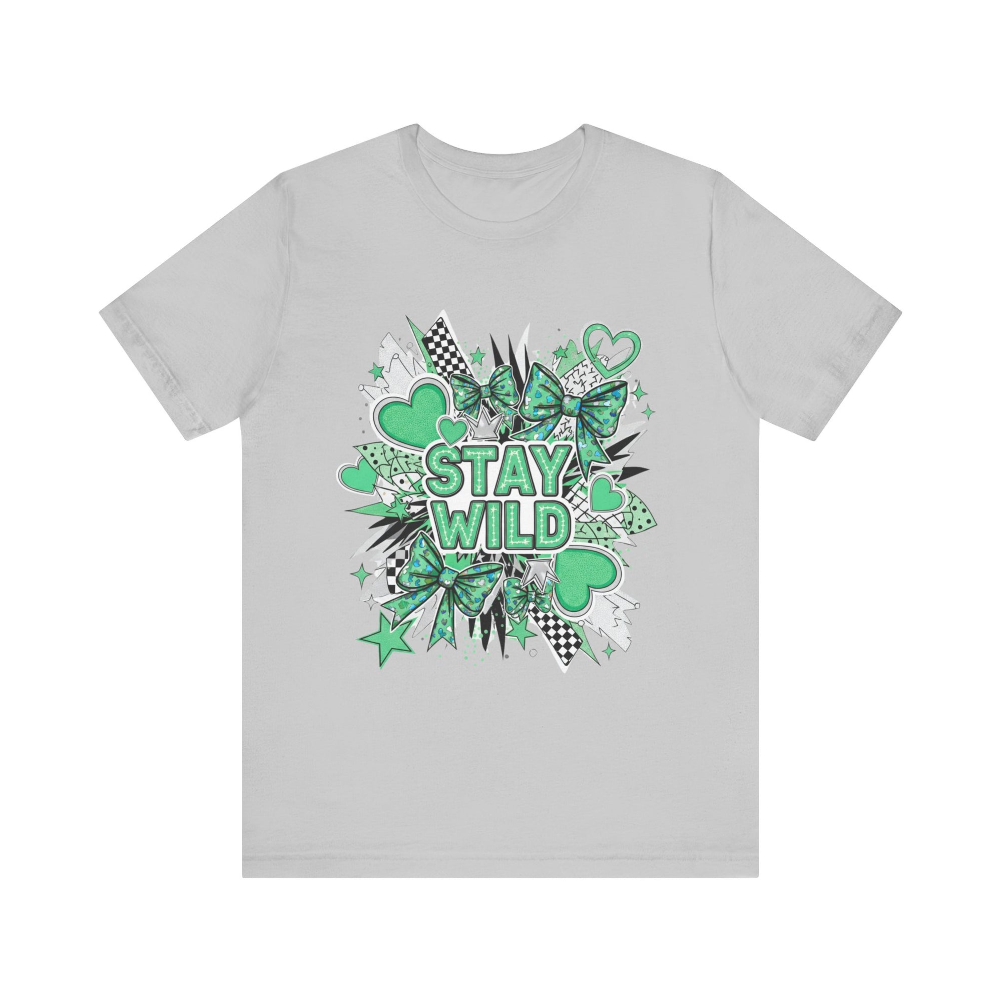 Stay Wild Chic Green of Unisex Jersey Short Sleeve Tee