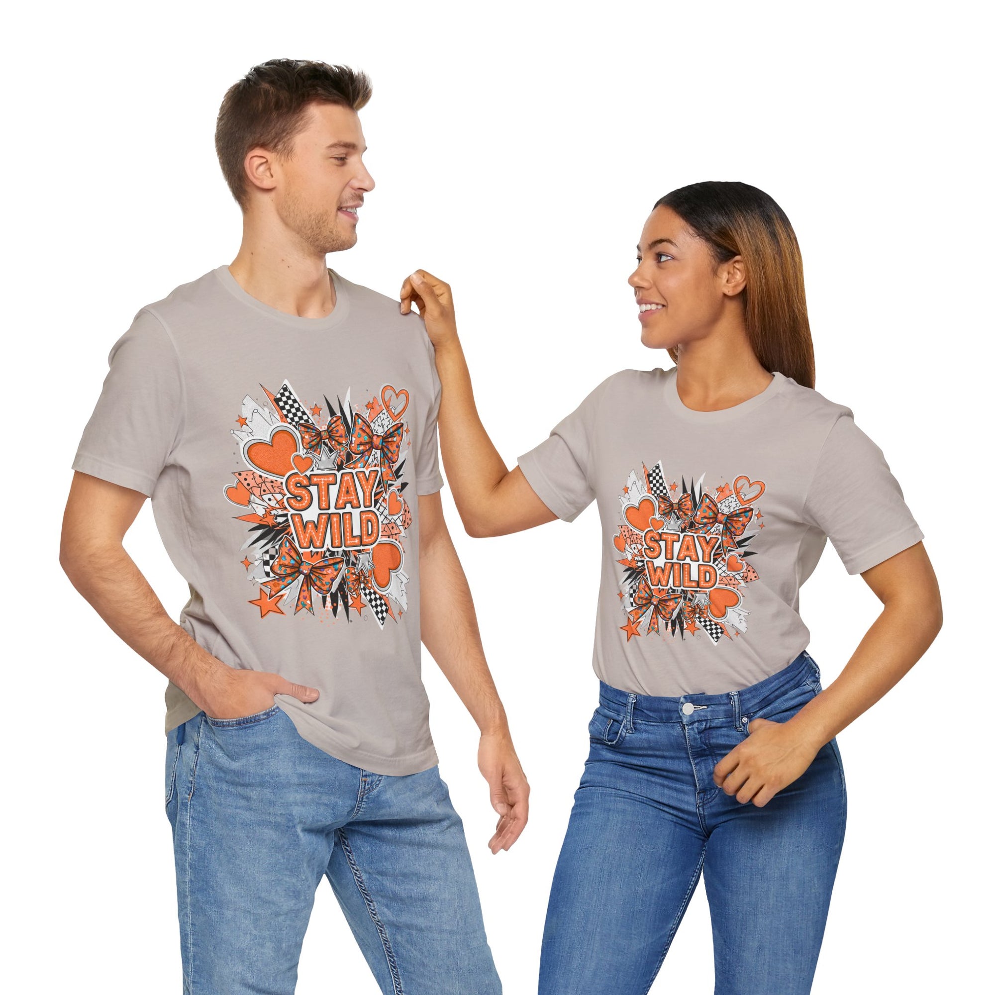 Stay Wild Chic Orange of Unisex Jersey Short Sleeve Tee