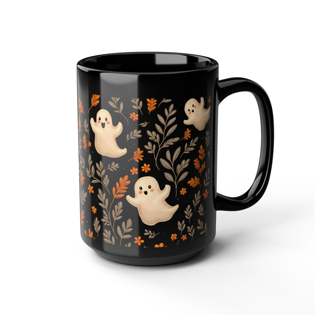 Halloween Ghost Mug 15 oz, Cute Ghost Coffee Cup, Fall Decor Mug, Spooky Season Gift, Halloween Treats