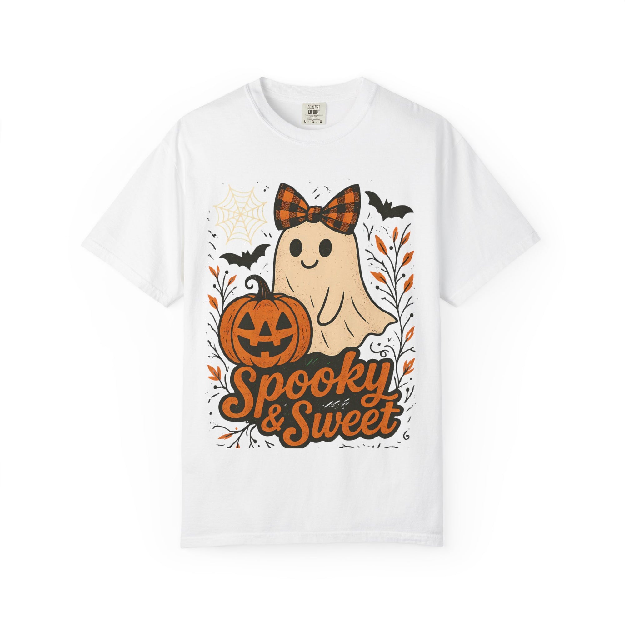 Spooky & Sweet Ghost T-Shirt | Unisex Halloween Tee, Cute Halloween Shirt, Fall Fashion, Pumpkin Graphic T-Shirt, Ghost Lover Gift