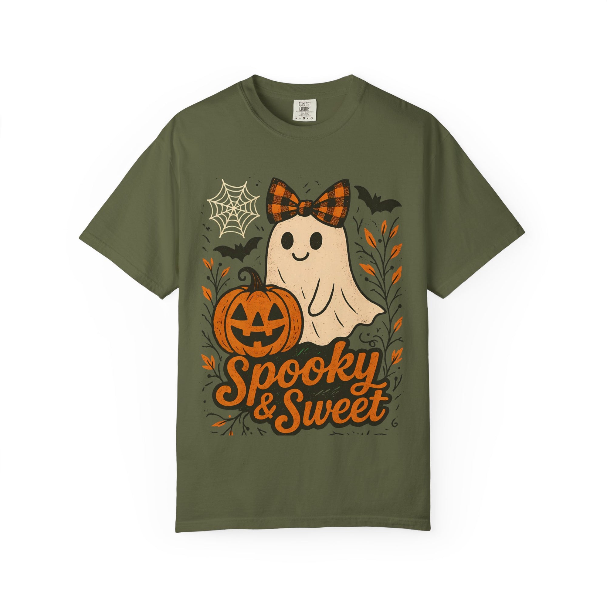 Spooky & Sweet Ghost T-Shirt | Unisex Halloween Tee, Cute Halloween Shirt, Fall Fashion, Pumpkin Graphic T-Shirt, Ghost Lover Gift