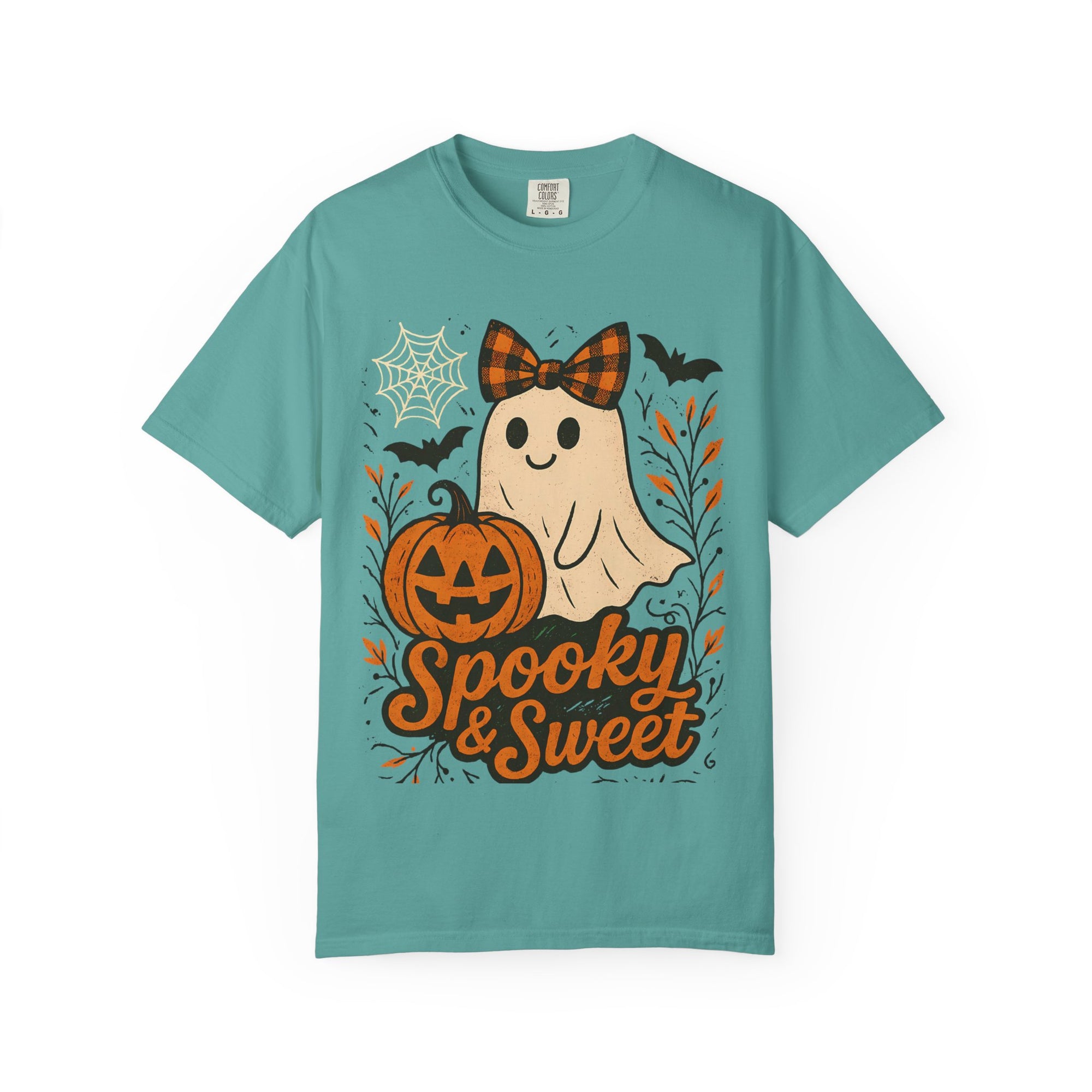 Spooky & Sweet Ghost T-Shirt | Unisex Halloween Tee, Cute Halloween Shirt, Fall Fashion, Pumpkin Graphic T-Shirt, Ghost Lover Gift