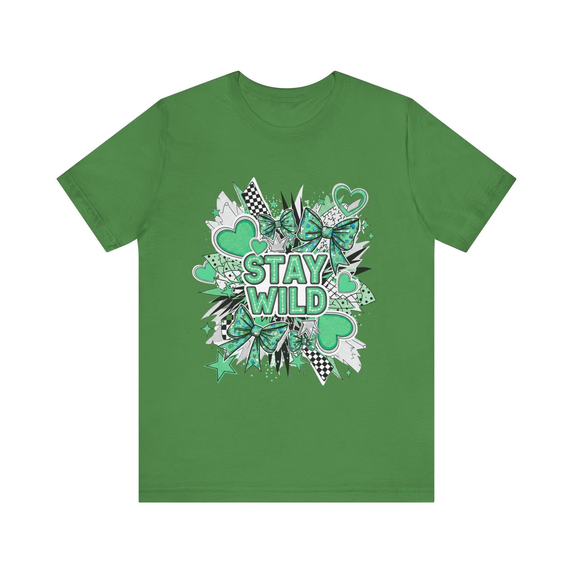 Stay Wild Chic Green of Unisex Jersey Short Sleeve Tee