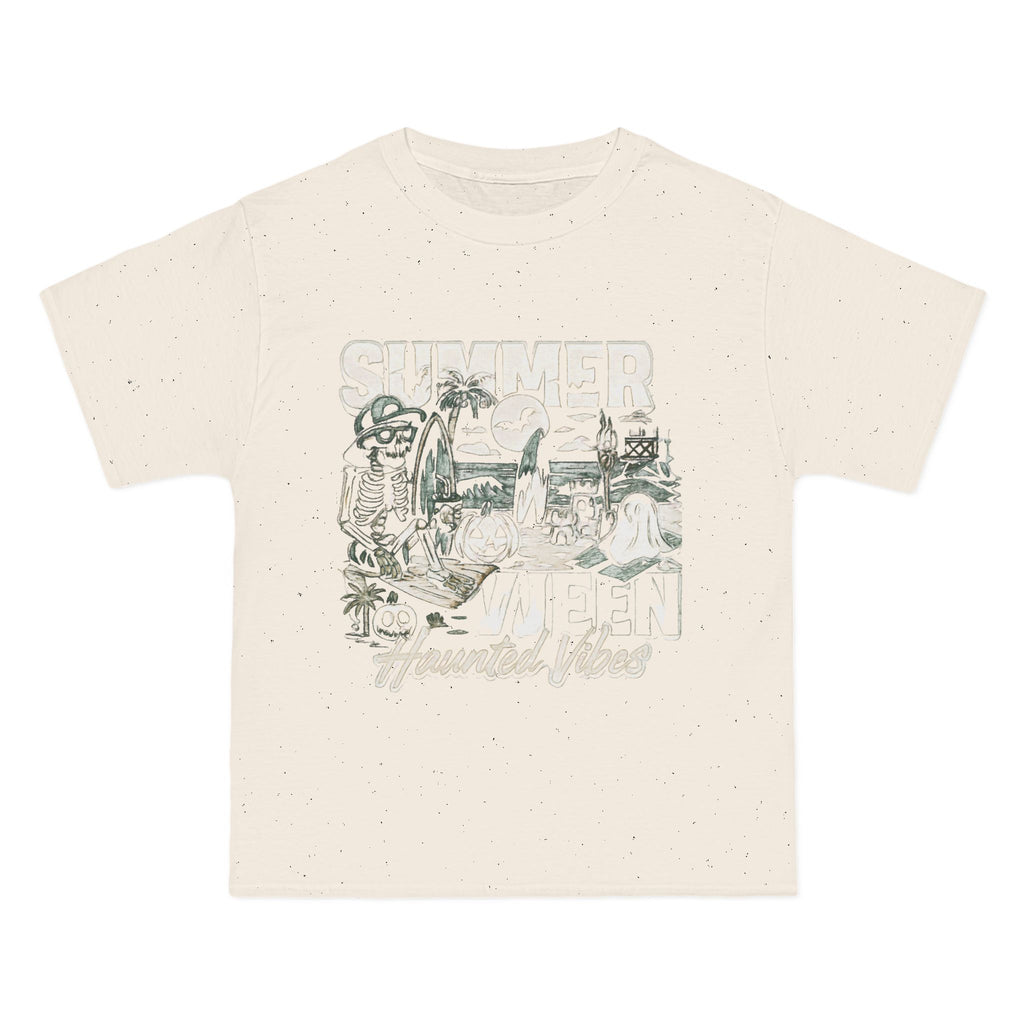 Summer Haunted Vibes T-Shirt, Casual Tee, Graphic Shirt, Beachwear, Outdoor Fun, Gift Idea for Summer